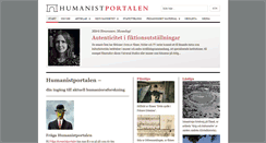 Desktop Screenshot of humanistportalen.se