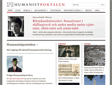 Tablet Screenshot of humanistportalen.se
